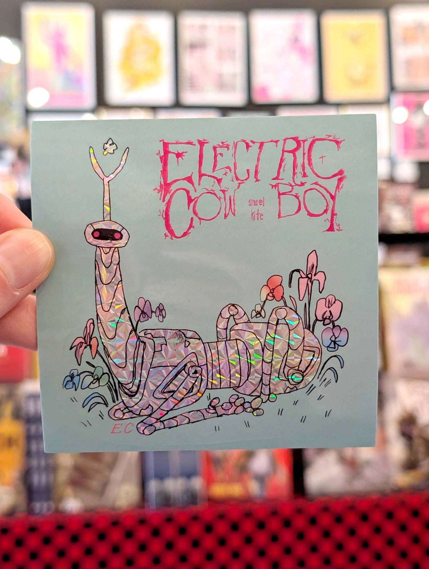 Sticker: Electric Cowboy by ansel kite