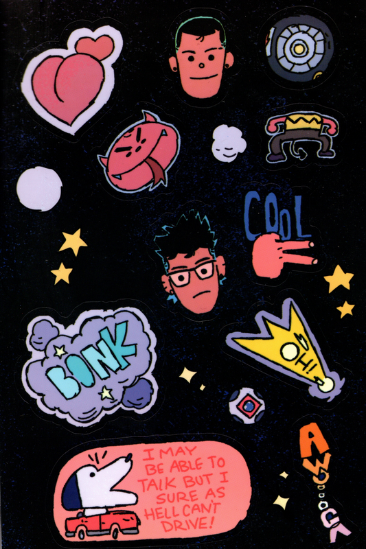Fools on The Road sticker sheet by Raul Higuera
