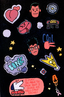Fools on The Road sticker sheet by Raul Higuera