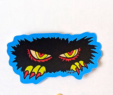 Inechi XL Crazy Holes Sticker (Blue) by Ines Estrada