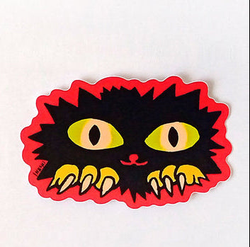 Inechi XL Crazy Holes Sticker (Red) by Ines Estrada