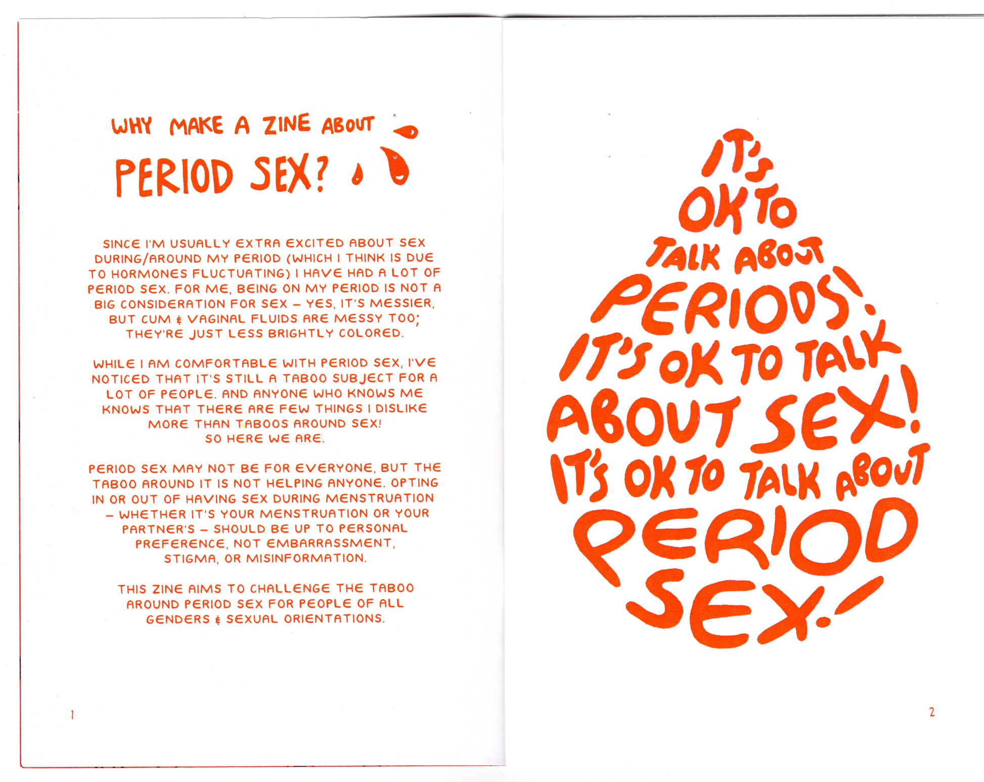 Period Sex Zine by Pleasure Pie – Silver Sprocket