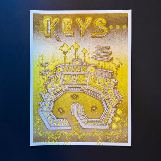 Risograph: Keys by Rodger Binyone