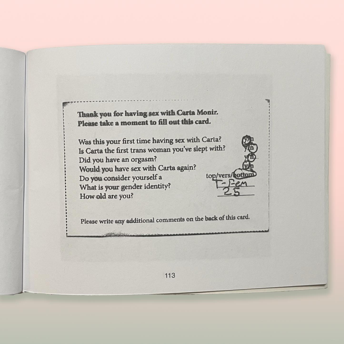 Napkin (Thank You For Having Sex With Carta Monir) by Carta Monir