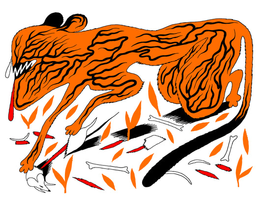 Fundraiser Print: Cat & Mouse by Michael DeForge