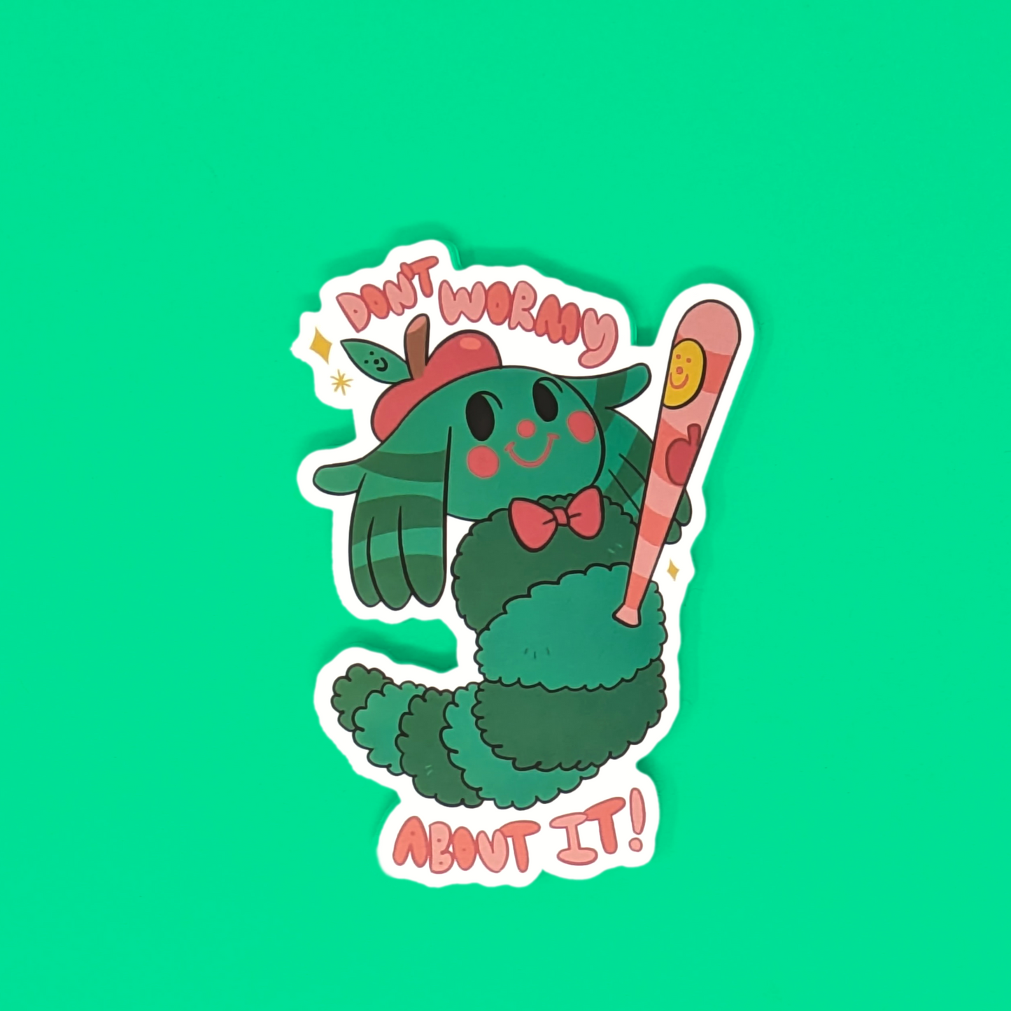 Lucky Cap Scouts Sticker: Wormy by O. Stevens