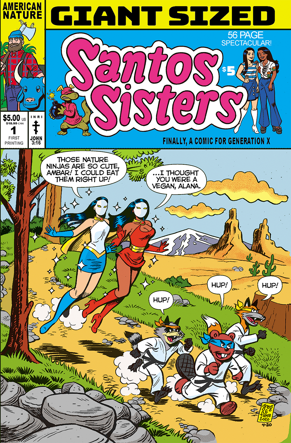 Giant Sized Santos Sisters #1 by Greg and Fake