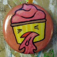 Pin: Puking Cupcake by Nation Of Amanda (1.25 inch)