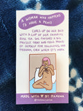 Enamel Pin: "A Woman Who Happens To Have A Penis" Tea by Ramona Sharples