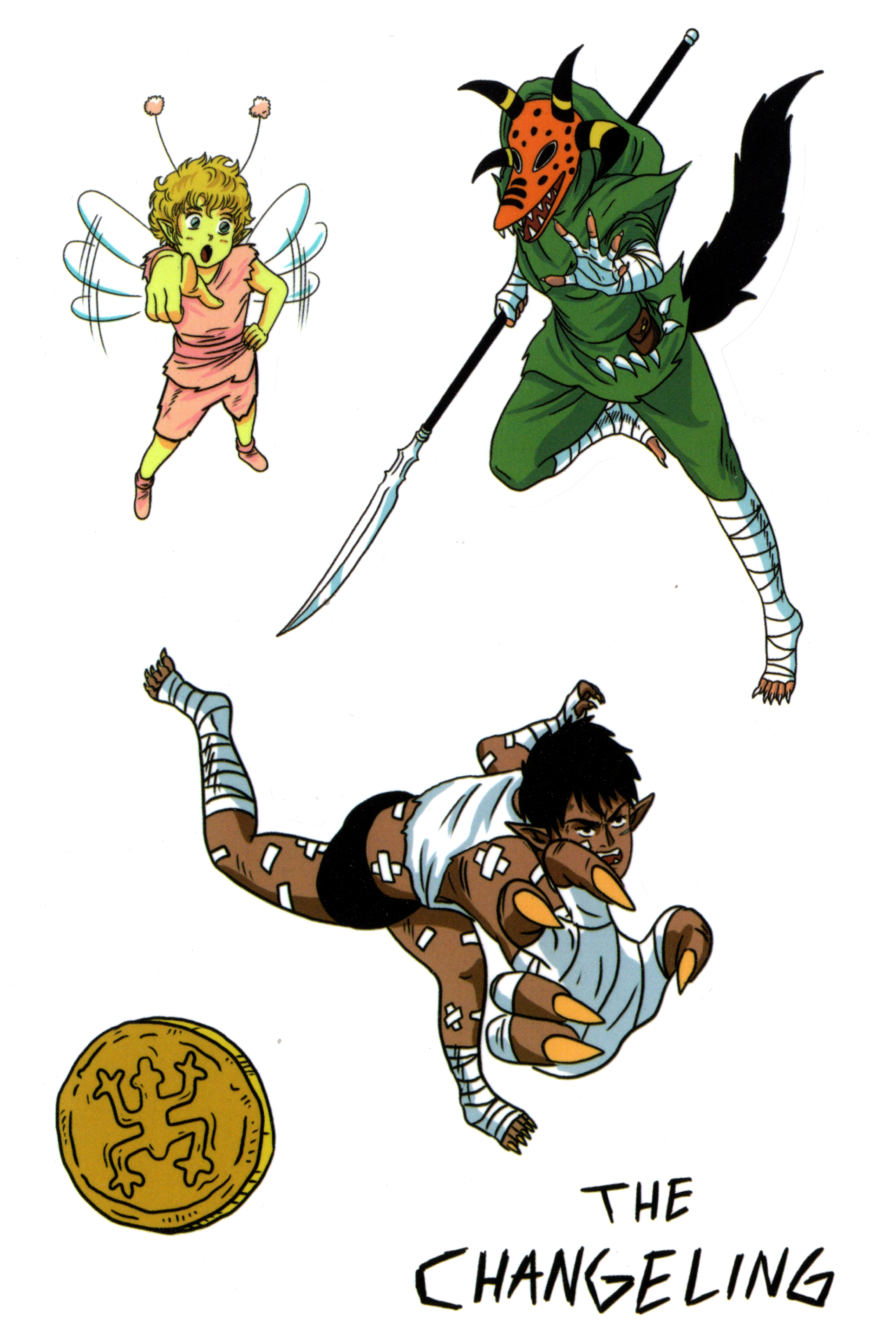 Sliver Changling The Changeling Sticker Sheet by Tina Lugo – Silver Sprocket