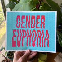 Risograph Print: Gender Euphoria by Lauren Denitzio