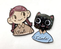 Enamel Pin: Best Friends (set) by Benji Nate