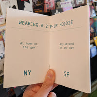 The Armchair Anthropology of NY/SF by Helene Park