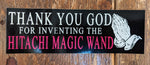 Thank You God For Inventing The Hitachi Magic Wand sticker by Archie Bongiovanni