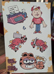 Leave Me Alone sticker sheet by Michael Sweater
