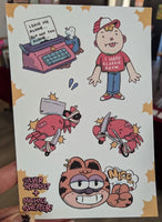 Leave Me Alone sticker sheet by Michael Sweater