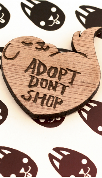 Adopt Don't Shop Keychain by Alicia Cardel