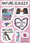 Nature Is Queer sticker sheet by Sarah Maloney