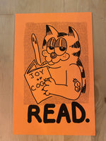 BARFIELD SAYS READ. Print by Blue Hare Comix