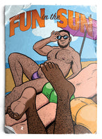 Beach Dads - Greeting card by Justin Hall