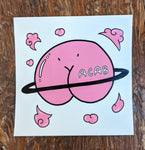 Butt Planet ACAB sticker by Simon Jane