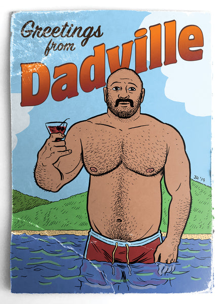 Cheers Dad - Greeting card by Justin Hall