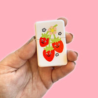 Sweet Strawberry Refillable Lighter by The Peach Fuzz