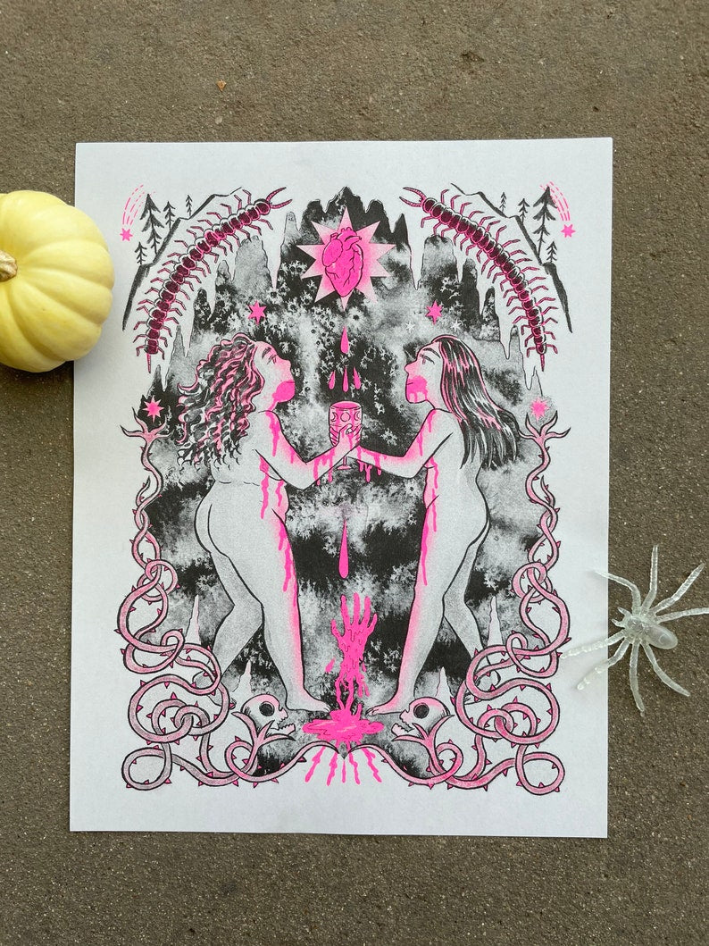 Risograph Print: Ritual by Ashley Robin Franklin