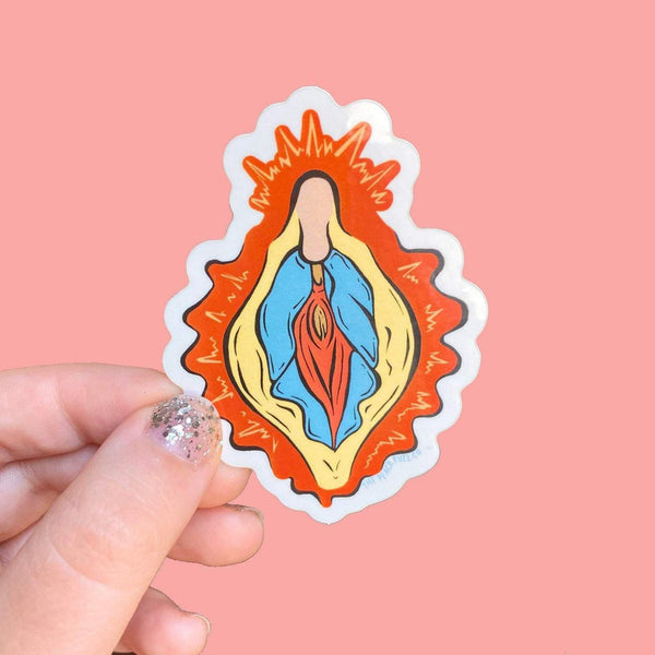 Sticker: Vulva Mary by The Peach Fuzz