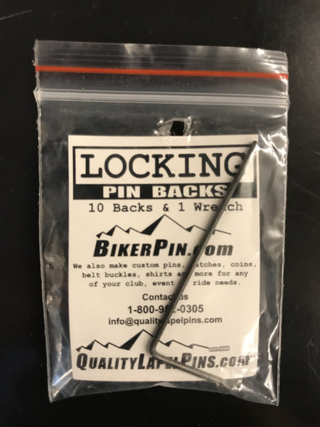Locking Pin Backs 10 