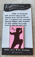 Enamel Pin: "A Woman Who Happens To Have A Penis" Dance by Ramona Sharples